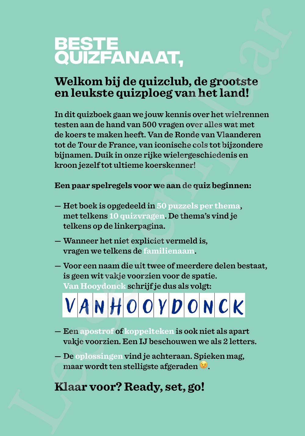 Preview: De quizclub voor de wielerliefhebber