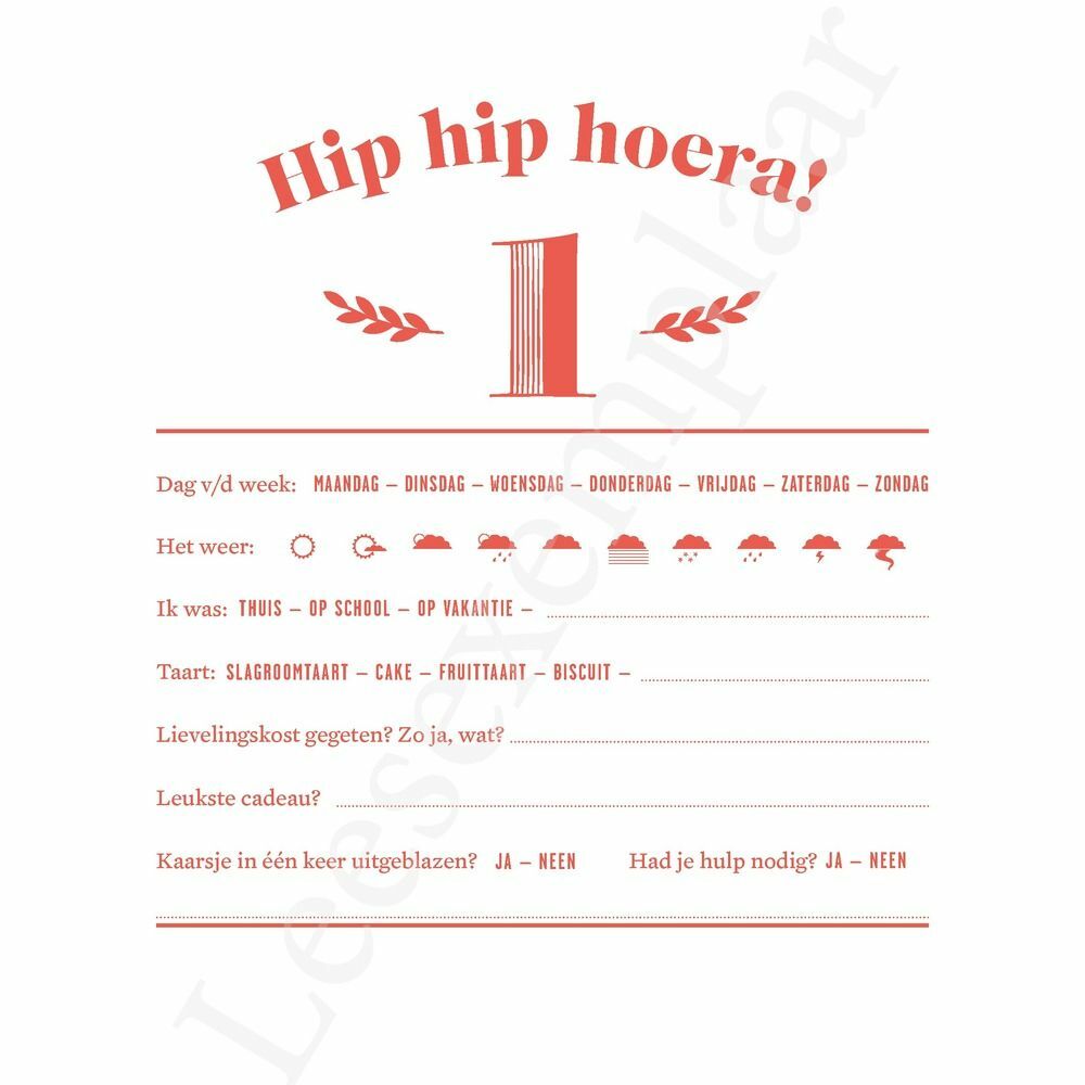 Preview: Hip hip hoeraa!
