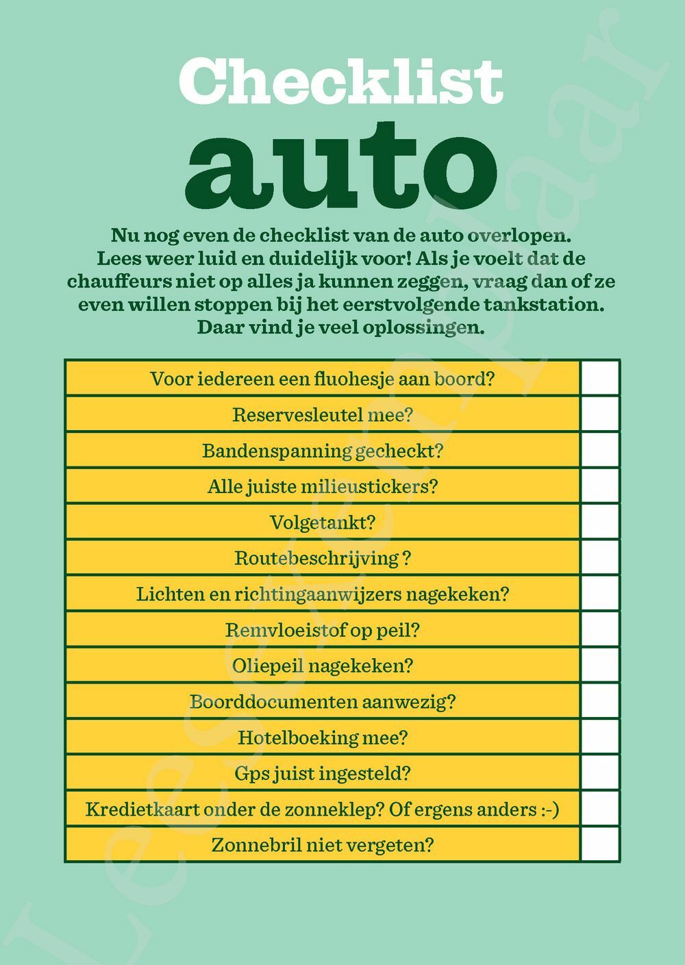 Preview: Auto - Reisboekje