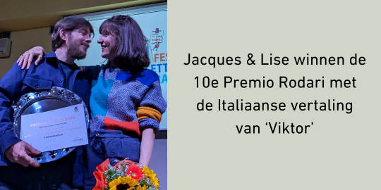 Jacques &amp; Lise winnen de 10e Premio Rodari met de Italiaanse vertaling van ‘Viktor’