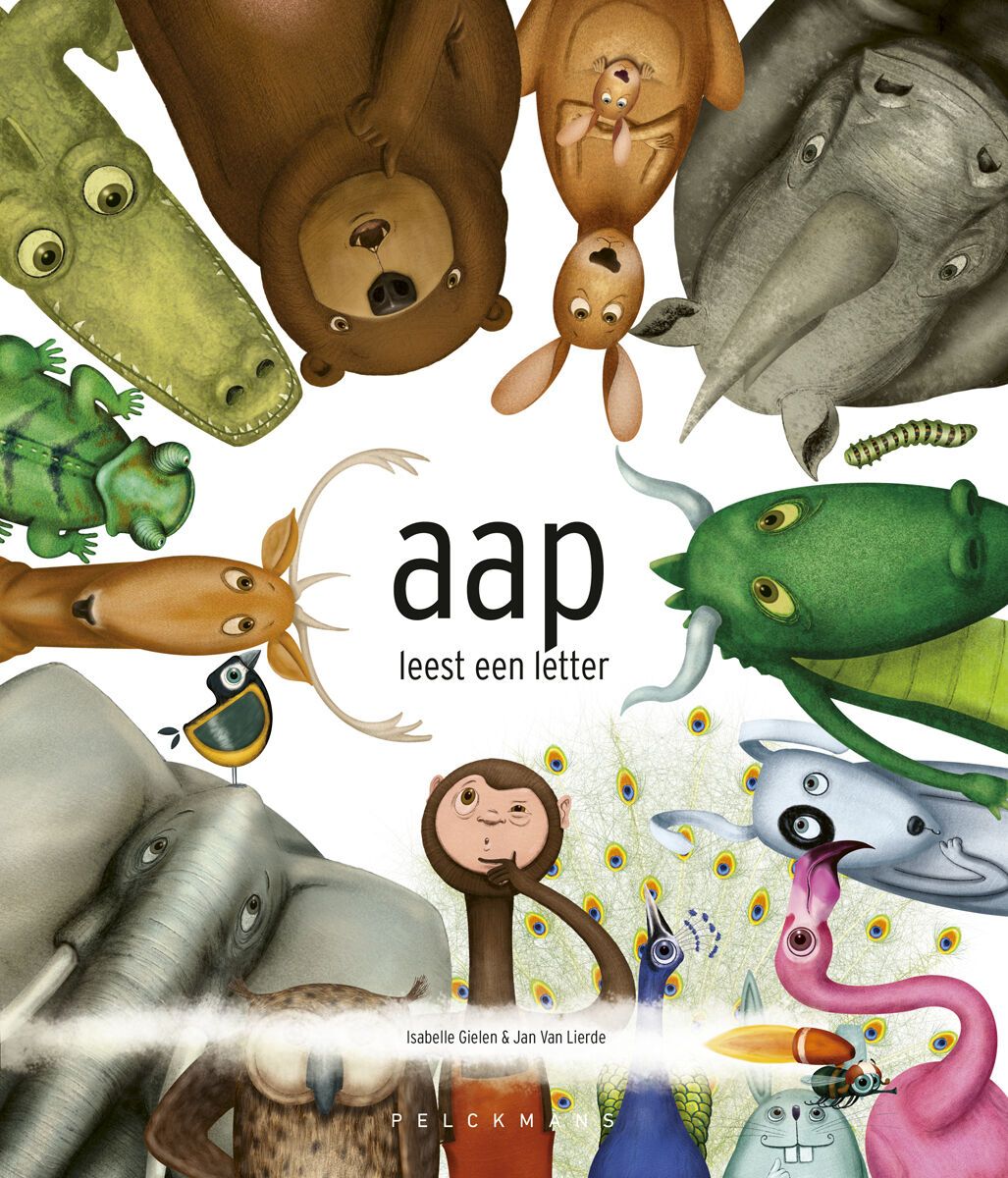 aap leest een letter