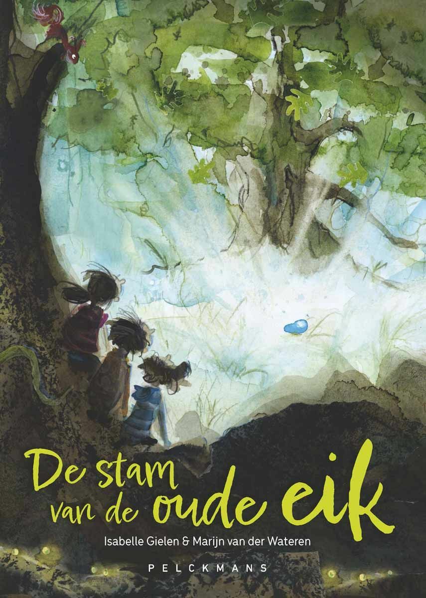 De stam van de oude eik