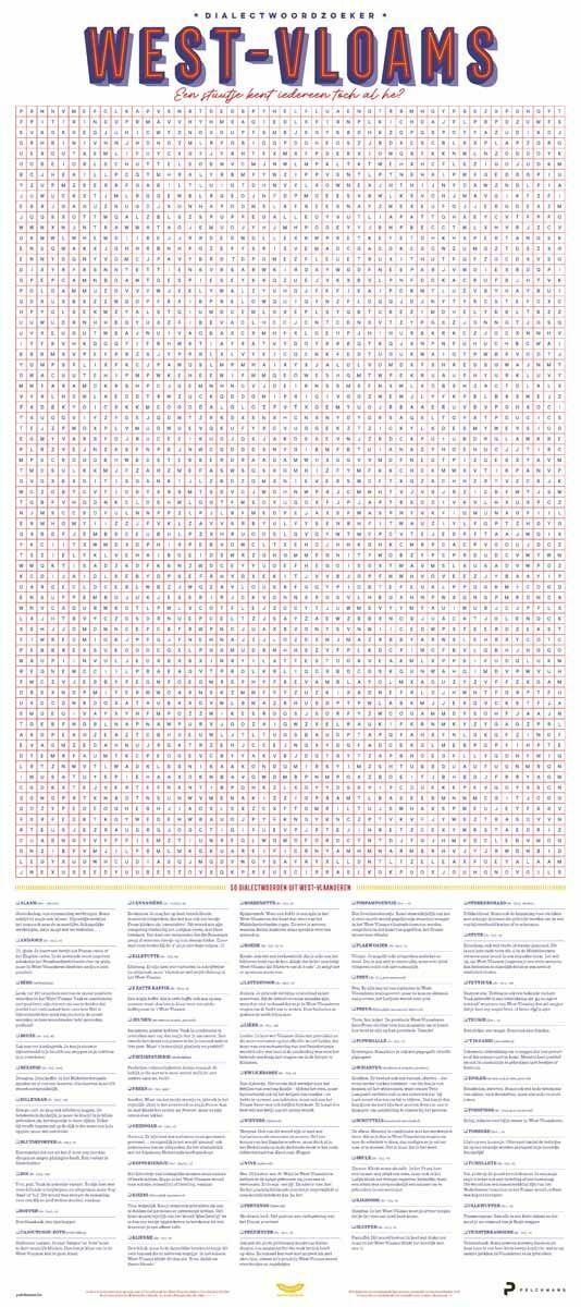 Dialectposter: WEST-VLAAMS