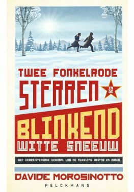 Twee fonkelrode sterren in de blinkend witte sneeuw