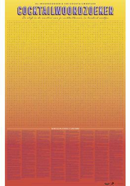 XL Spelposter - Cocktailwoordzoeker