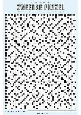 XL Spelposter - Zweedse Puzzel