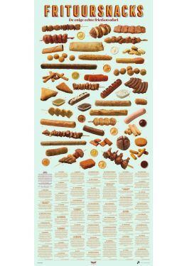 Poster: Frituursnacks in het wild